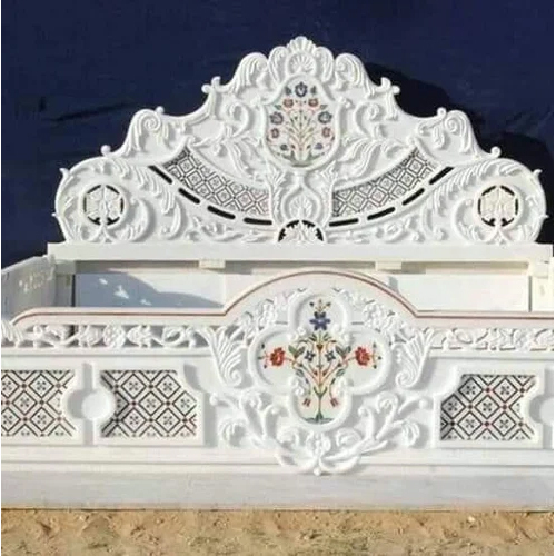 White Marble Bed