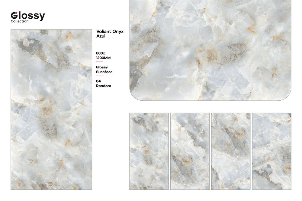 600x1200mm Glossy Satuario Porcelain Floor and Wall Tiles