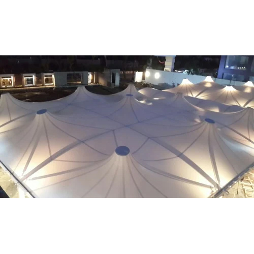 Car Parking Tensil Structure - Material: Steel