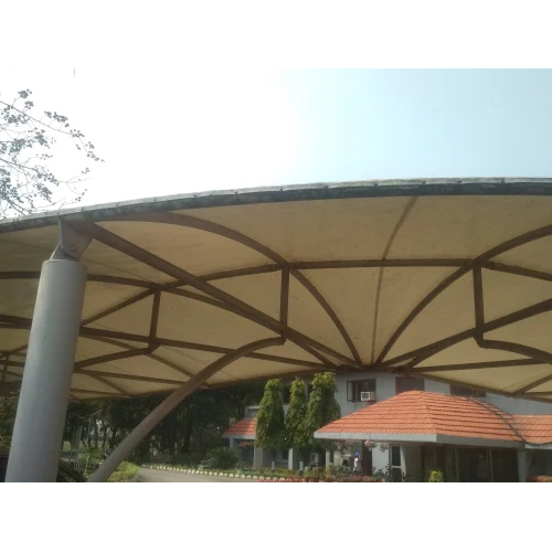 Car Parking Tensil Structure - Material: Steel