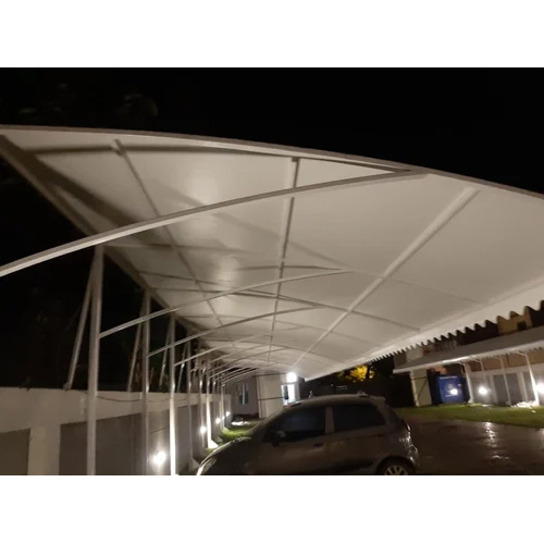 Car Parking Tensil Structure - Material: Steel