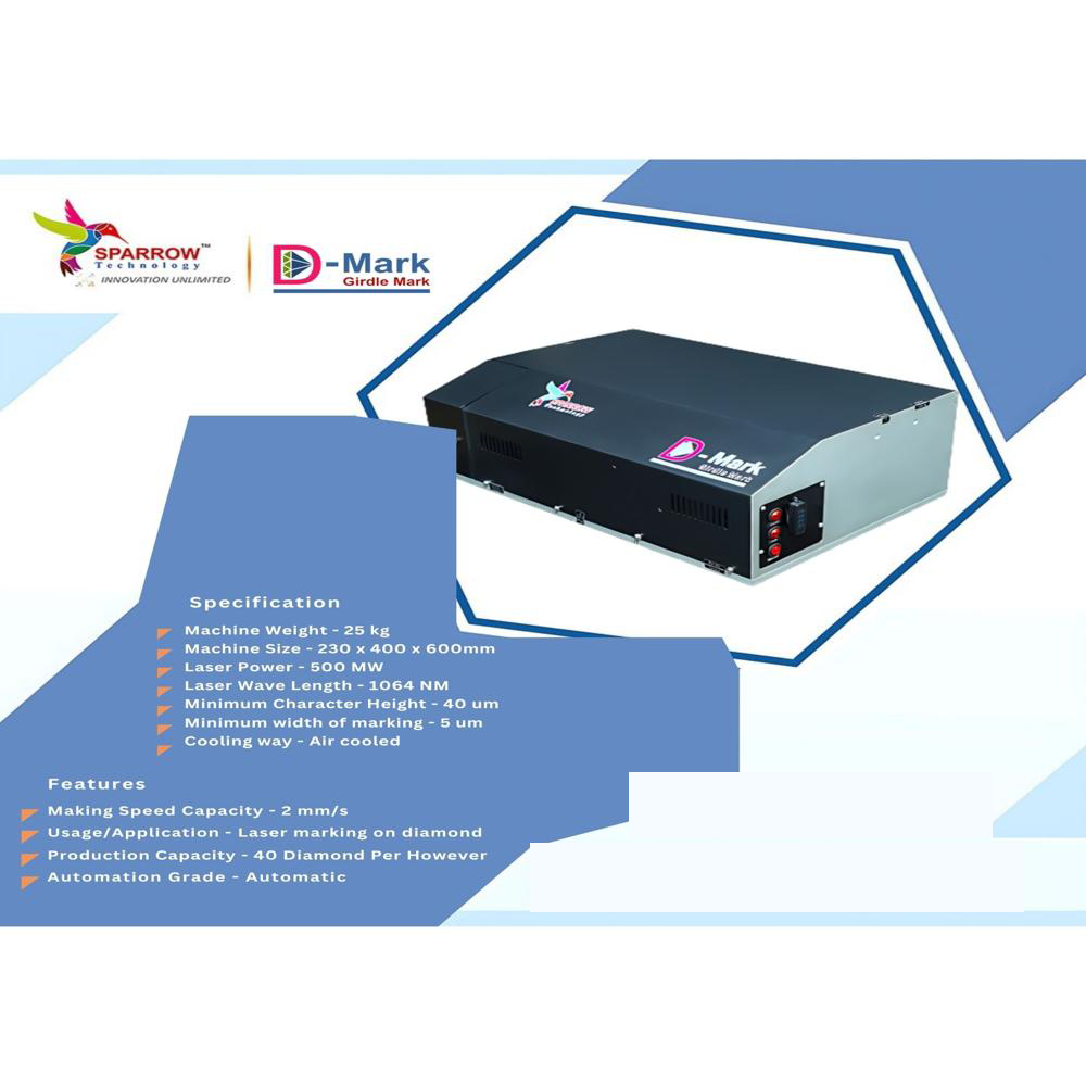 Diamond Girdle Marking Machine - Color: Black