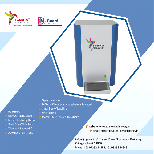 D-Gaurd 7000 Cvd Diamond Testing Machine - Dimension (L*W*H): 160 X 140 X 100 Millimeter (Mm)