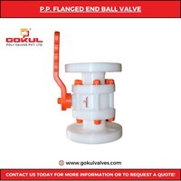 Pp Ball Valve Flange End 1/2