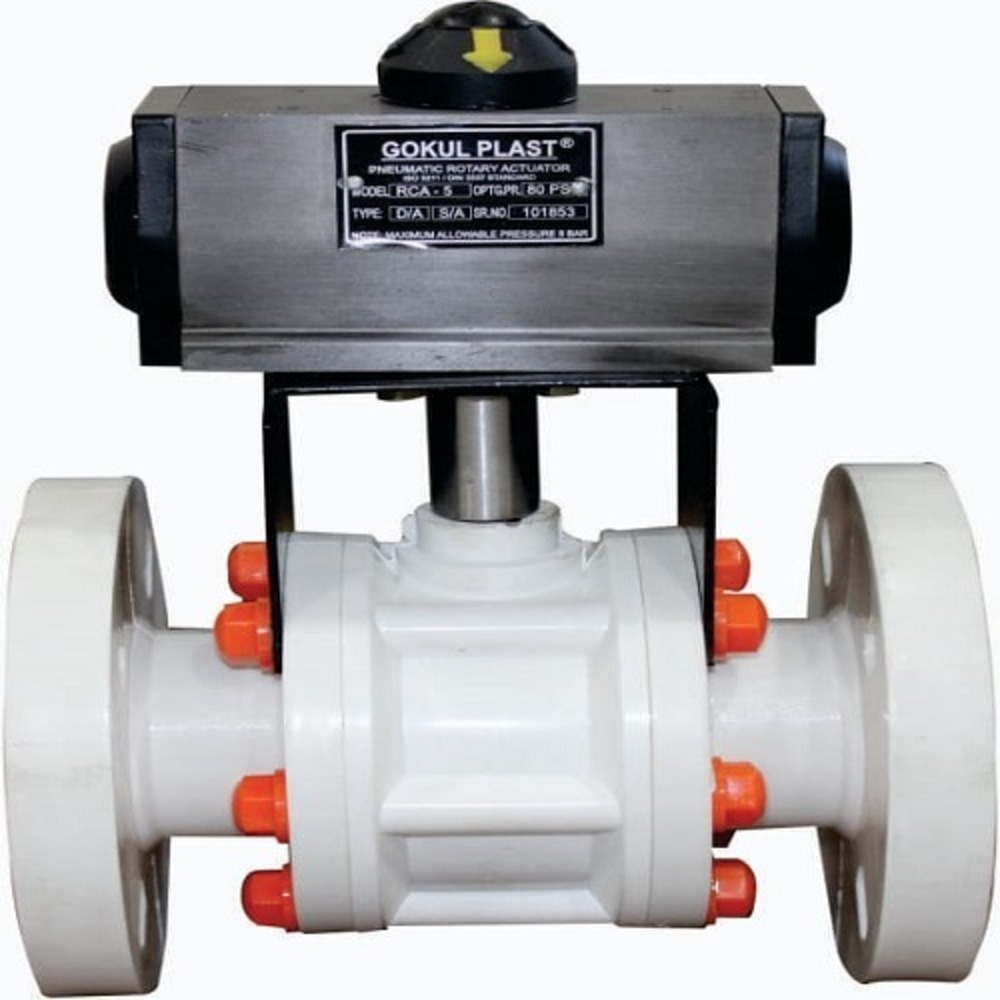 Pp Ball Valve Flange End 1/2" - Application: Industrial And Water Application
