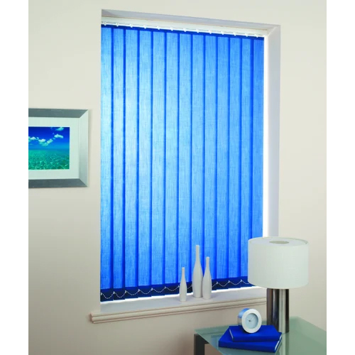 Interior Vertical Blinds - Color: Blue