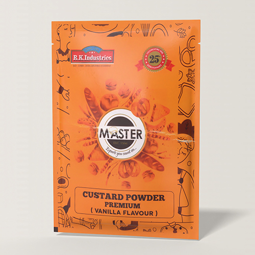 Vanilla Flavour Premium Custard Powder - Color: Yellow