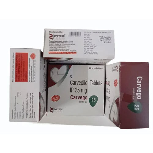 Carvego 25 Mg - Drug Type: General Medicines