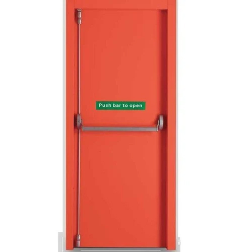 Fire Proof Resistant Door - Color: Red