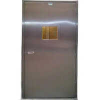 Fire Rated Steel Door - Color: Silver