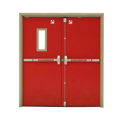 Fire Retardant Gi Door - Color: Red