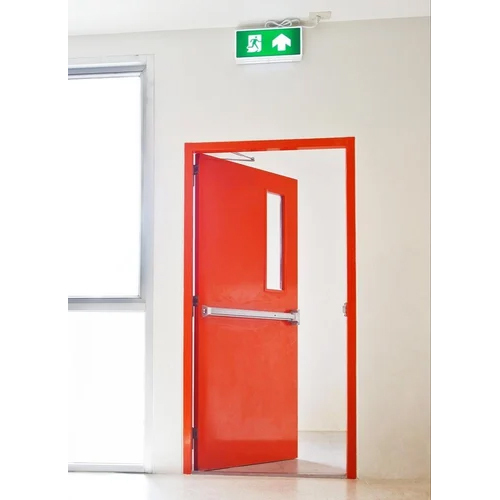 Powder Coated 2 Hours Fire Door - Application: Commercial