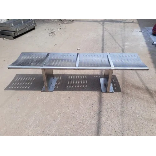 Stainless Steel Bench - Color: Silver