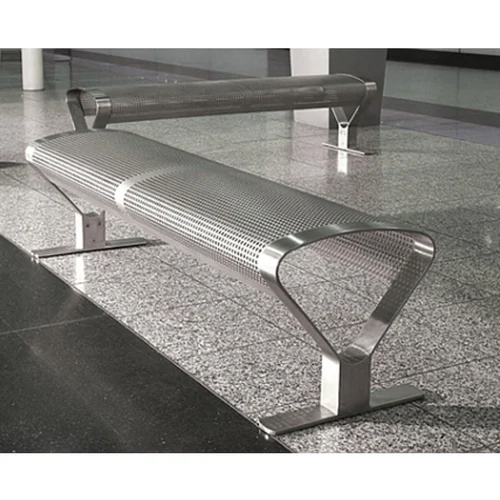 S S Waiting Bench - Color: Silver