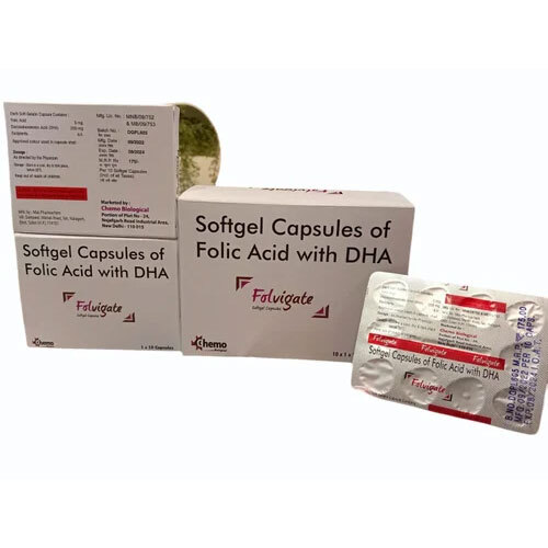 Folic Acid Dha Soft Gel Capsules