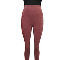 Women Peach Color Seamless Gym Leggings - Age Group: Adults