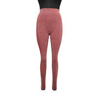 Women Peach Color Seamless Gym Leggings