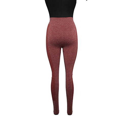 Women Peach Color Seamless Gym Leggings - Age Group: Adults