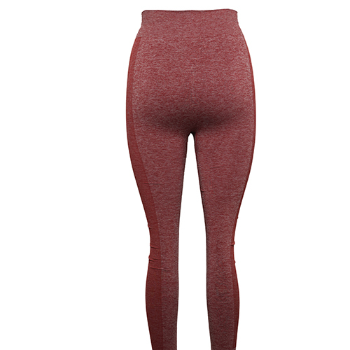 Women Peach Color Seamless Gym Leggings - Age Group: Adults