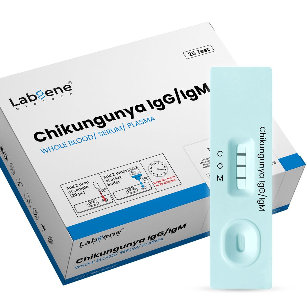 Chikungunya Igg/Igm Rapid Test Kit | Accurate Antibody Detection In Blood, Serum & Plasma | 25Tests/Box - Accuracy: 100  %