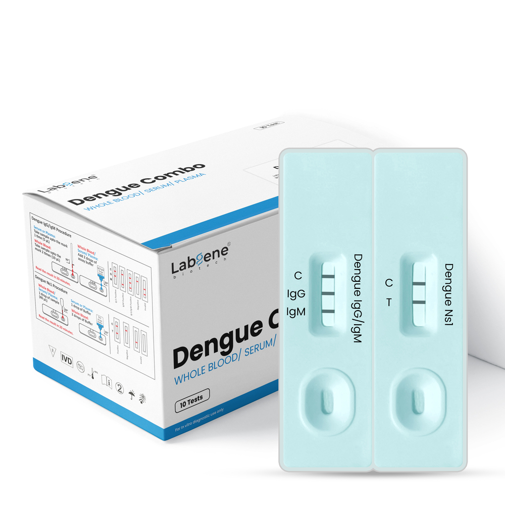 Labgene Dengue Combo Rapid Test Kit | Accurate Antibody Detection in Blood, Serum & Plasma | 10Tests/Box
