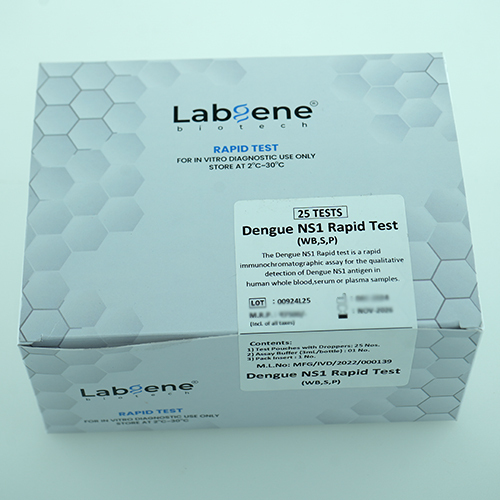 Dengue Ns1 25 Rapid Test Kit - Material: Plastic
