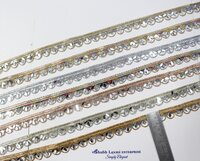 Multi Colour Mirror Wrok Lace