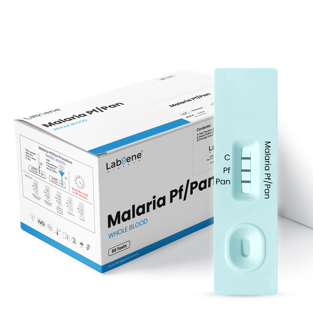 Malaria Pf/Pan Rapid Test Kit | Accurate Antibody Detection in Blood | 50Tests/Box