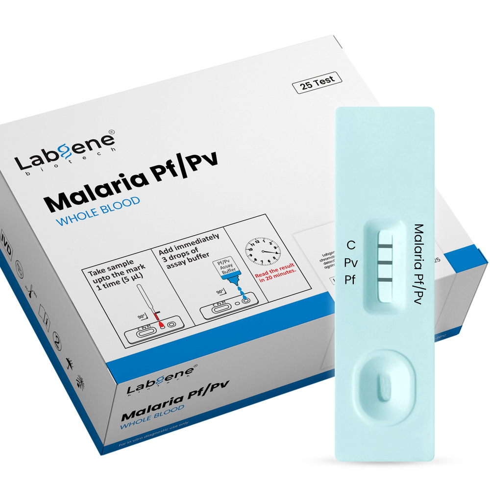 Malaria Pf-Pv 25 Rapid Test Kit - Material: Plastic