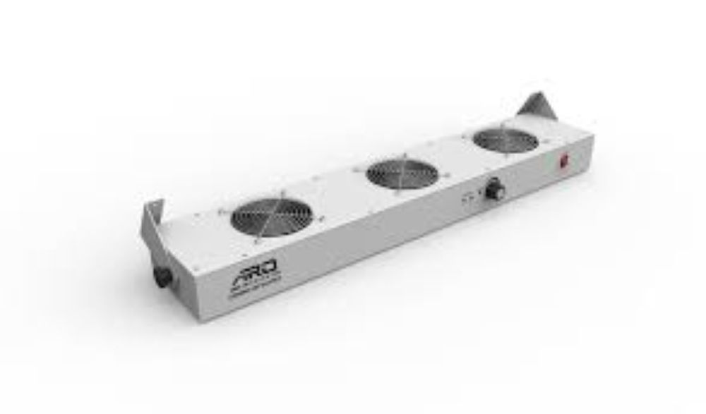 Overhead Ionizing Air Blower 3 Fans - Application: Industrial