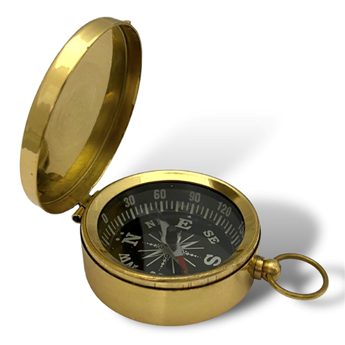 Pocket Compass - Color: Golden
