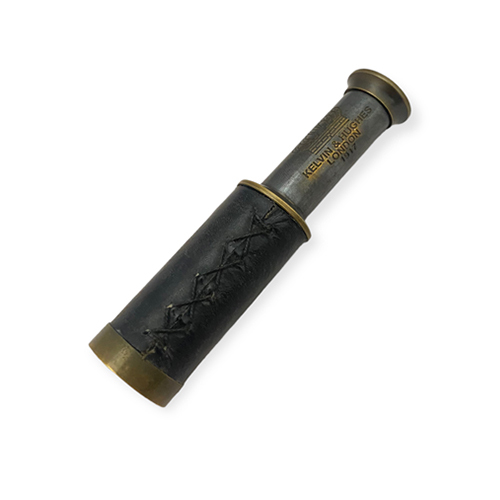 2 Pipe Leather Telescope - Color: Black