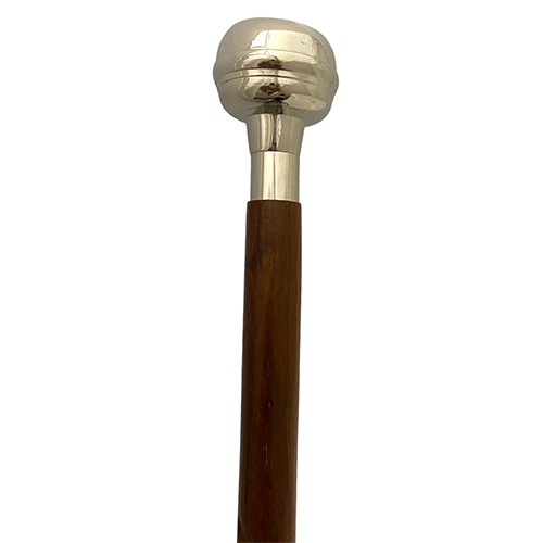 Anchor Handle Walking Stick - Color: Silver