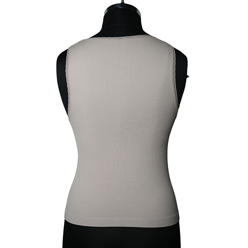 Ladies Seamless Ribbed Lace Camisole - Color: Different Available