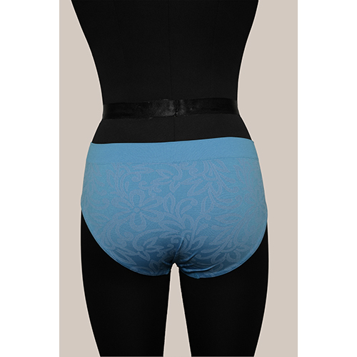 Ladies Blue Seamless Floral Jacquard Bikini - Color: Different Available