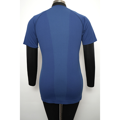 Women Blue Seamless T-Shirt
