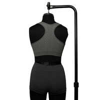 Women Grey Seamless Sports Gym Bra