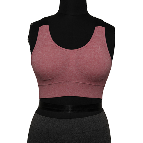 Women  Peach Color Seamless Sports Bra