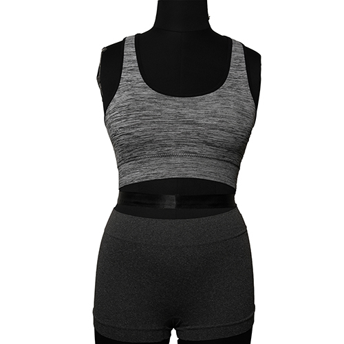 Women Grey Seamless Sports Bra