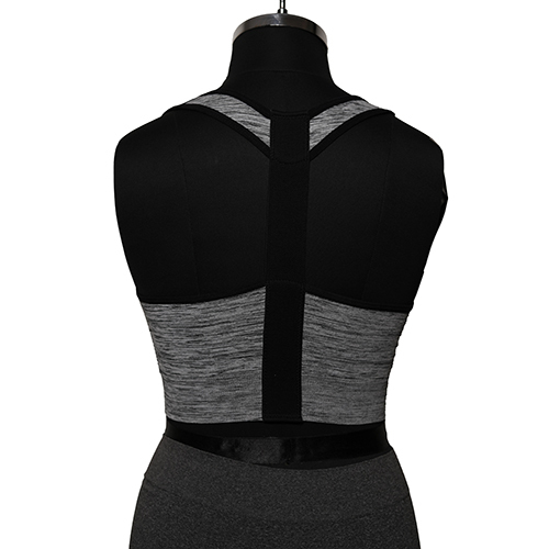 Women Grey Seamless Sports Bra