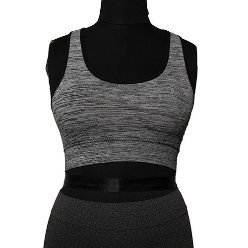 Women Grey Seamless Sports Bra