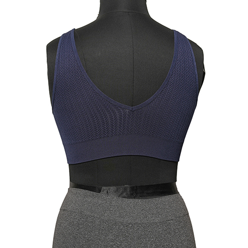 Women Blue Seamless Sports Bra
