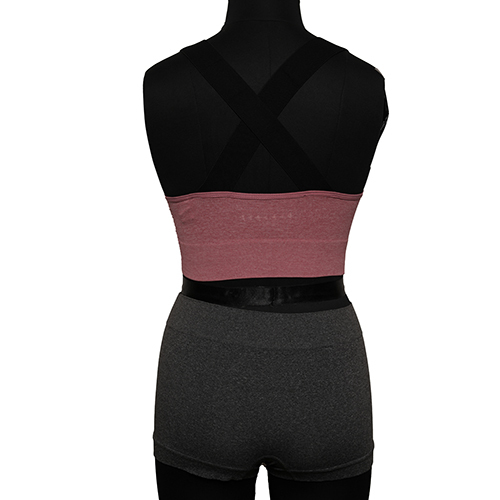 Women Peach Color Seamless Sports Bra