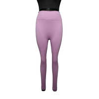 Women Pink Seamless Yoga Leggings
