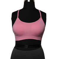 Ladies  Pink Seamless Bra