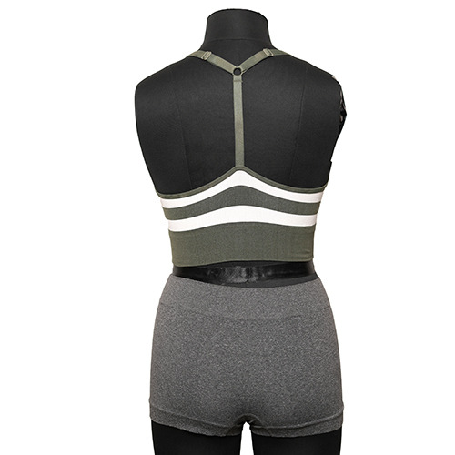 Ladies Seamless Striped Bra