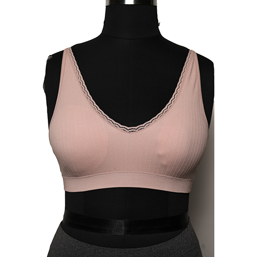 Ladies Seamless Plungy Lace Bra - Color: Different Available