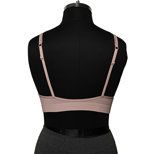 Ladies Seamless Plungy Lace Bra - Color: Different Available