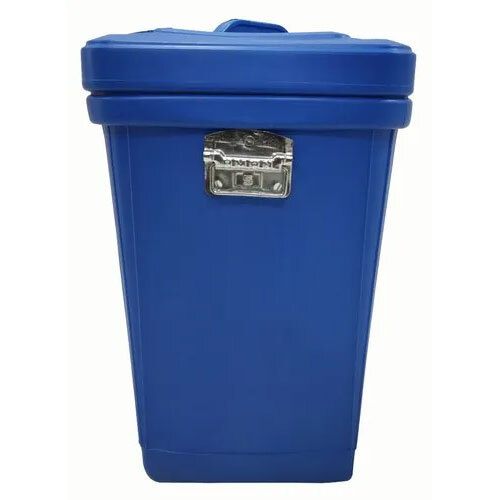 40 Liter Plastic Square Dustbin - Color: Blue