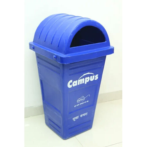 100 Litre Dome Shape Plastic Dustbins - Color: Blue